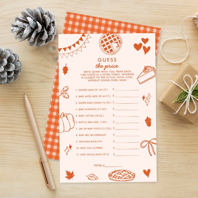 Little Cutie Pie Baby Shower Guess The Price Game (Von Creator hochgeladen)