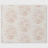 Little Cutie Pie Fall Baby Shower Geschenkpapier (Flach)