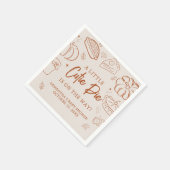 Little Cutie Pie Fall Baby Shower Serviette (Ecke)