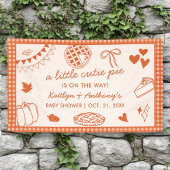 Little Cutie Pie On The Way! Fall Baby Shower Banner