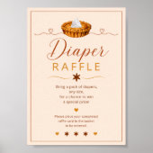Little Cutie Pie Windel-Raffel-Party-Schild Poster (Vorne)