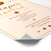 Little Cutie Pie Windel-Raffel-Party-Schild Poster (Ecke)