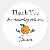 Little Cutie Sticker Birthday Party Decor (Vorderseite)