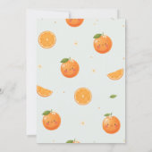 Little Cutie Turning One 1st Birthday Invitation Einladung (Rückseite)