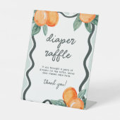 Little Cutie Whimsical Diaper Raffle Entry Sockelschild (Vorderseite)