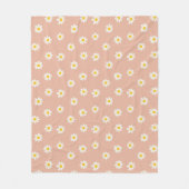 Little Daisies - dusty apricot Fleecedecke (Vorderseite)