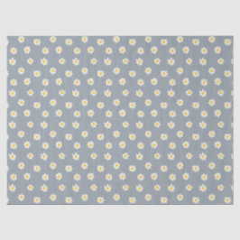 Little Daisies - dusty steel gray Seidenpapier
