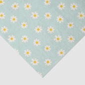 Little Daisies - soft teal Seidenpapier (Detail)