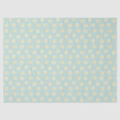 Little Daisies - soft teal Seidenpapier (Vorderseite)