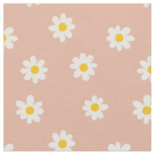 Little Daisies / staubige Aprikose  Stoff