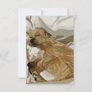Little Daisy der Hund Danke-Card Dankeskarte