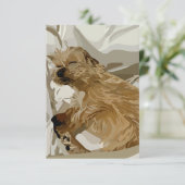 Little Daisy der Hund Dankeskarte (Stehend Vorderseite)