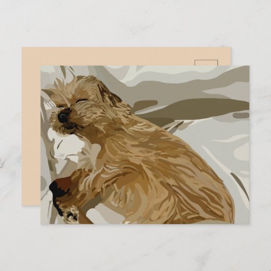 Little Daisy dog Feiertagspostkarte (Vorne/Hinten)