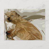 Little Daisy dog Feiertagspostkarte (Vorderseite)