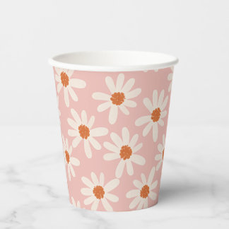 Little Daisy Theme Girl Birthday Pappbecher
