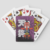 Little Daitengu Yokai Grunge Spielkarten (Rückseite)