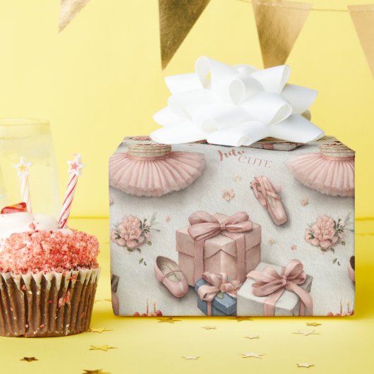 Little Dancer’s Tutu and Ballet Slipper Geschenkpapier (Geburtstagsparty)