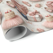 Little Dancer’s Tutu and Ballet Slipper  Geschenkpapier (Rolleneckpunkt)