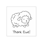 Little danke Ewe (Sie) Sheep Color Me Gummistempel (Prägung)