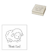 Little danke Ewe (Sie) Sheep Color Me Gummistempel (Stempel)