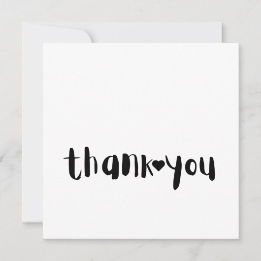 Little Dankeschön Herz Dankeskarte (Vorderseite)