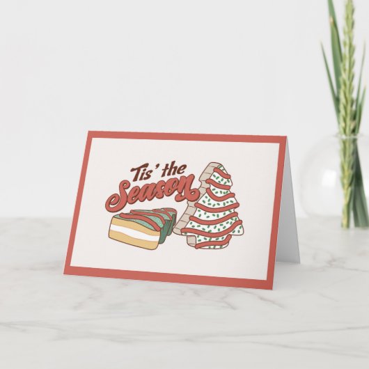 Little Debbie Christmas Card Dankeskarte (Vorderseite)