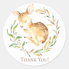 Little Deer Baby Dusche Danke, dass du Sticker bev