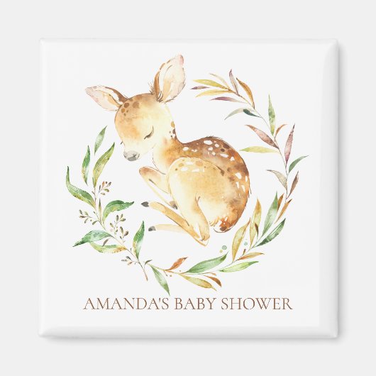 Little Deer Baby Shower Fevor Magnet (Vorne)