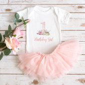 Little Deer First Birthday Party Personalisiert Baby T-shirt
