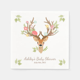 Little Deer Paper Napkin Wald Antlers Dusche Serviette
