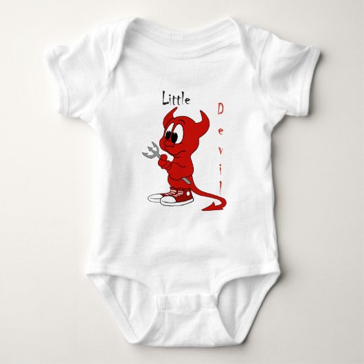 "Little devil" Baby Strampler (Vorderseite)