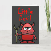 Little Devil Birthday Karte (Vorderseite)