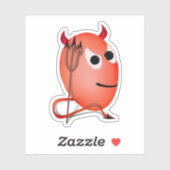 Little Devil, Deviled Egal Halloween Aufkleber (Blatt)
