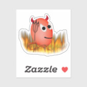 Little Devil, Deviled Egal Halloween Aufkleber (Blatt)