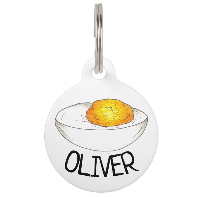 Little Devil Deviled Egg Picnic Food Feinschmecker Haustiermarke (Vorderseite)