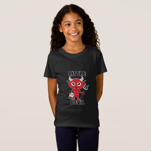Little Devil - Girls' Fine Jersey T - Shirt (Vorne ganz)