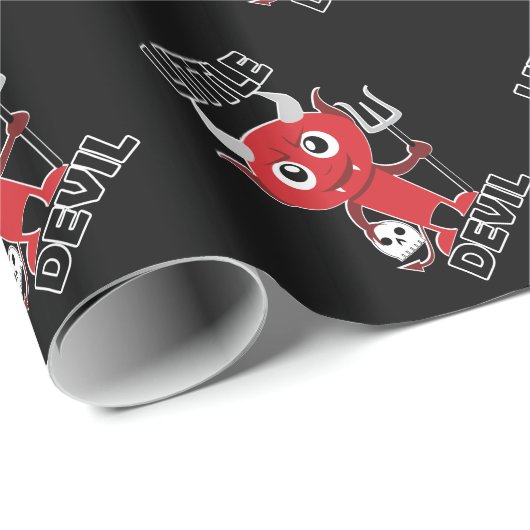 Little Devil - glänzendes Wrapping Paper, 30" x 6' Geschenkpapier (Rolleneckpunkt)