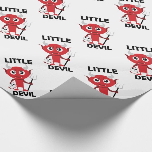 Little Devil - glänzendes Wrapping Paper, 30" x 6' Geschenkpapier (Ecke)
