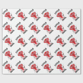 Little Devil - glänzendes Wrapping Paper, 30" x 6' Geschenkpapier (Flach)