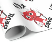Little Devil - glänzendes Wrapping Paper, 30" x 6' Geschenkpapier (Rolleneckpunkt)