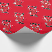 Little Devil - glänzendes Wrapping Paper, 30" x 6' Geschenkpapier (Ecke)