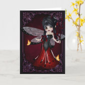 Little Devil Ladybug Design 1 Grußkarte Karte (Gelbe Blume)