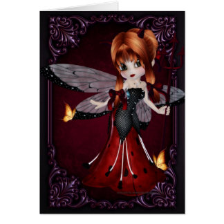 Little Devil Ladybug Design 3 Grußkarte
