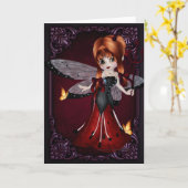 Little Devil Ladybug Design 3 Grußkarte Karte (Gelbe Blume)