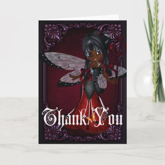 Little Devil Ladybug Design 4 Dankeschön Card Dankeskarte (Vorderseite)