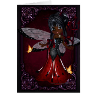 Little Devil Ladybug Design 4 Grußkarte