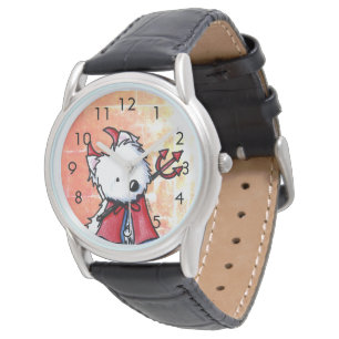 Little Devil Red WESTIE Uhr