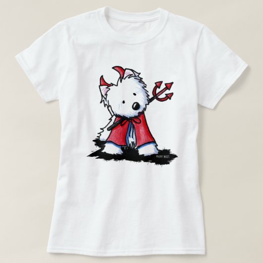 Little Devil Westie Apparel T-Shirt (Design vorne)