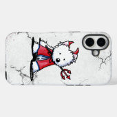 Little Devil Westie Dog Case-Mate iPhone Hülle (Rückseite (Horizontal))