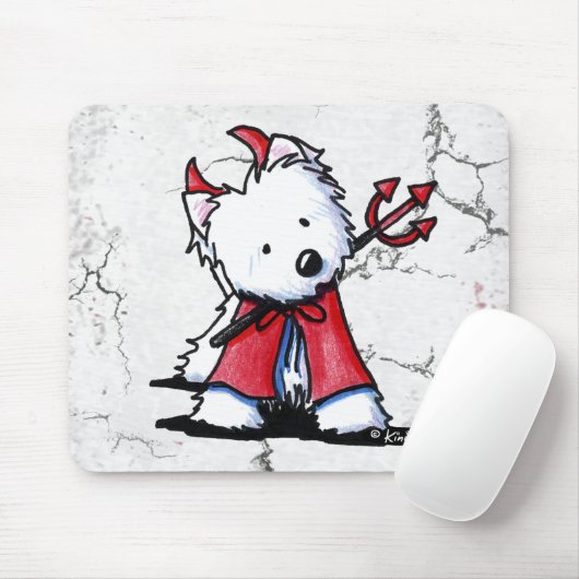 Little Devil Westie Mousepad (Mit Mouse)